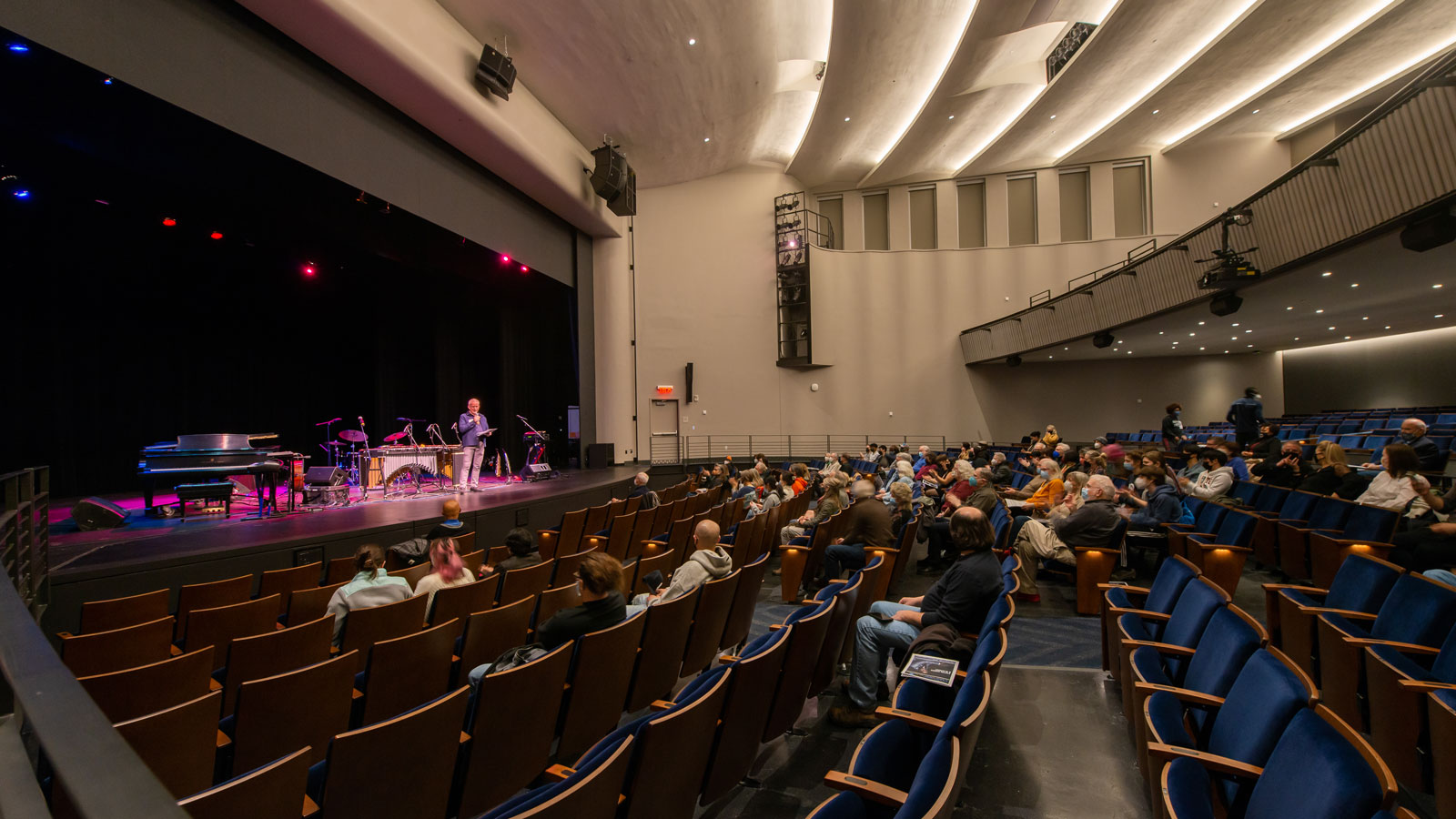 Music in the auditorium