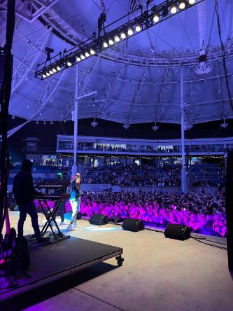 A shot of the crowd at the Flo Rida concert