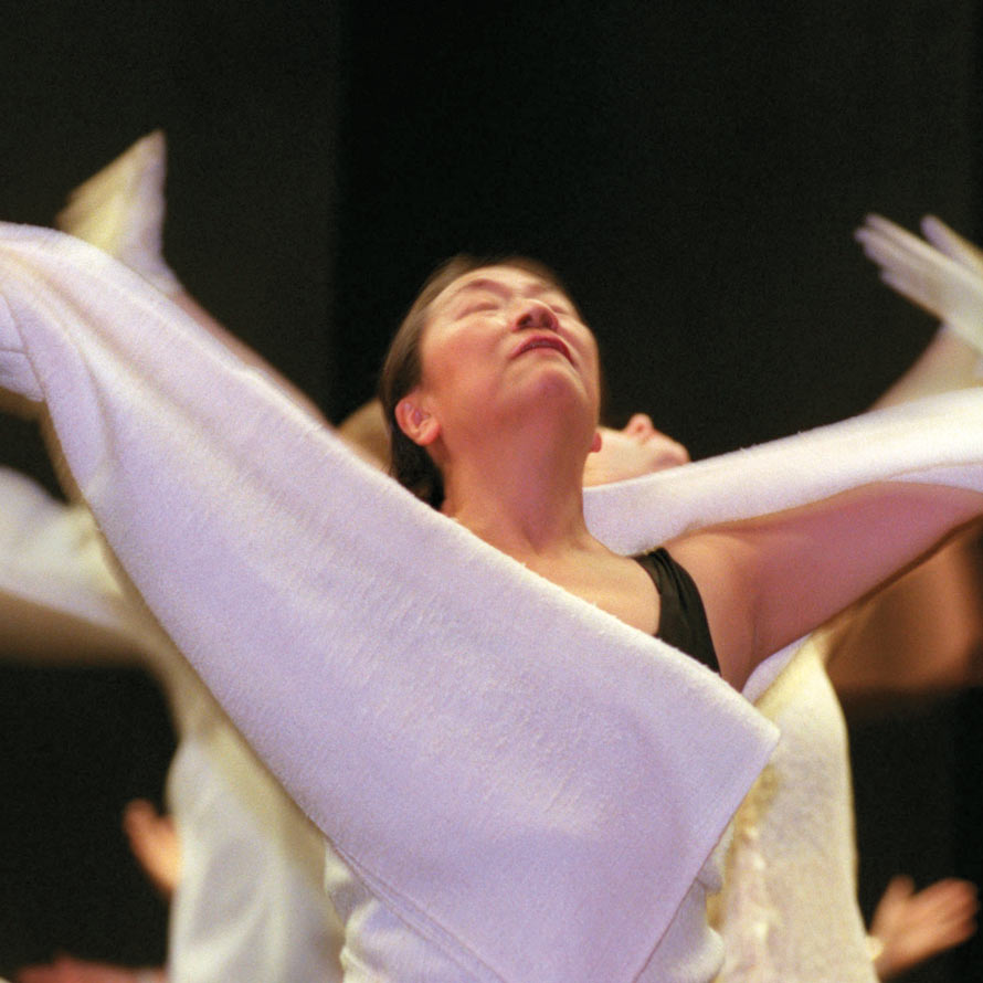 Image of elderly woman dancing