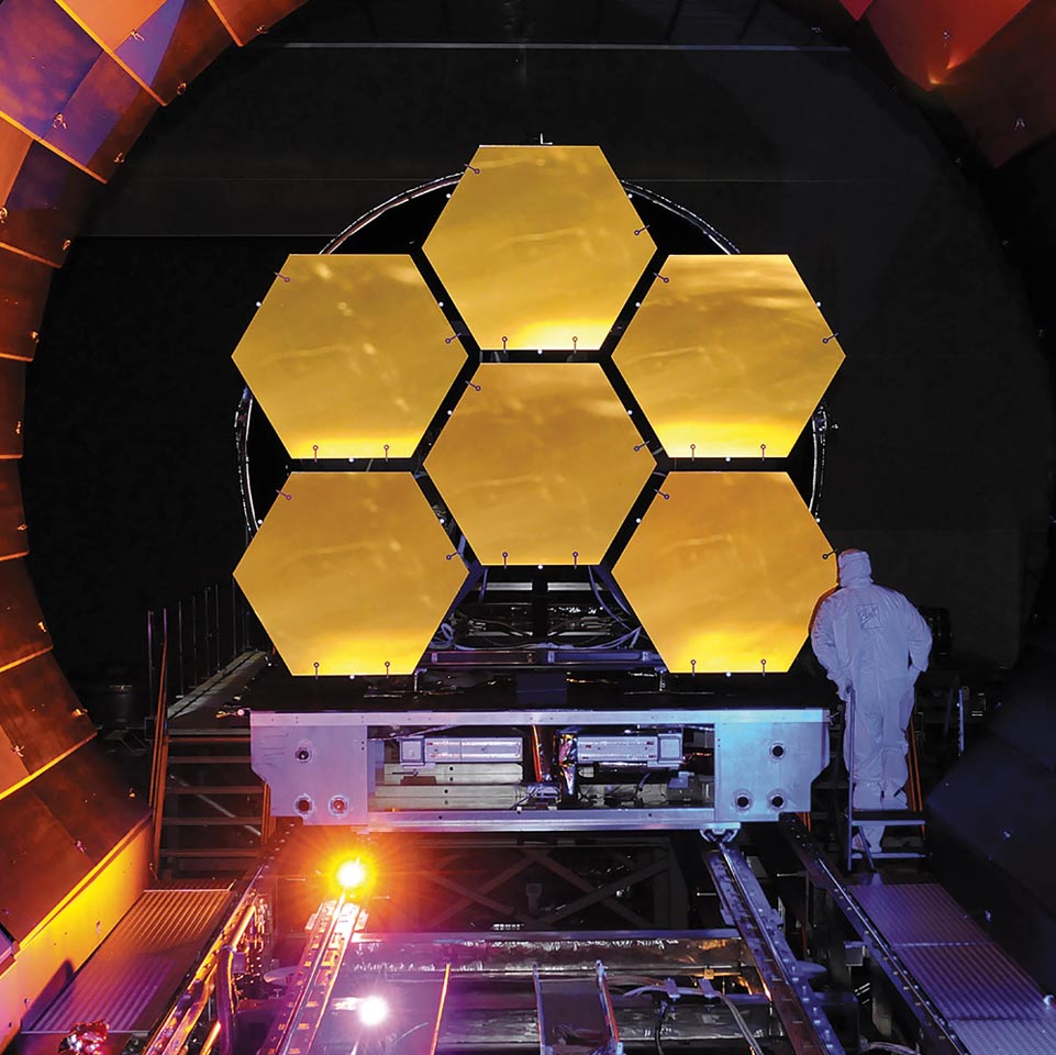 Image of Webb Telescope up close