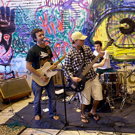 Students practicing in the MOBROC Barn. 