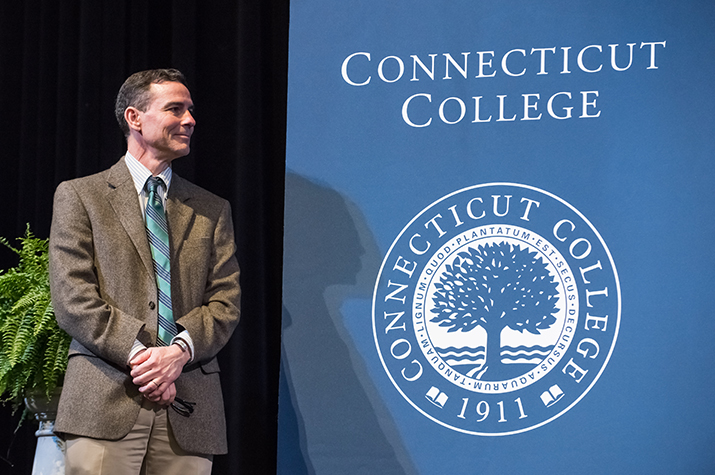 Dean Jefferson Singer at the Inaugural speech of President Katherine Bergeron's Distinguished Lecture Series