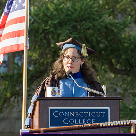 Associate Professor of Theater Virginia Anderson gives the keynote address, “Of Giraffes and Mission Statements / www.govtrack.us,