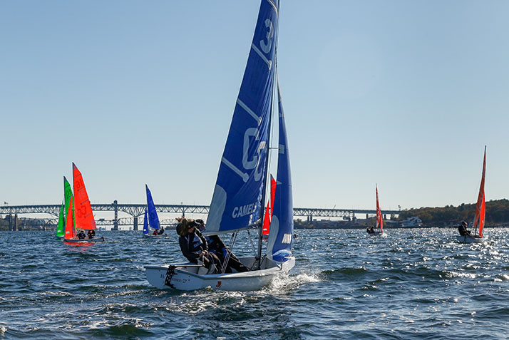 Two Conn sailors compete against Boston College in a head-to-head regatta