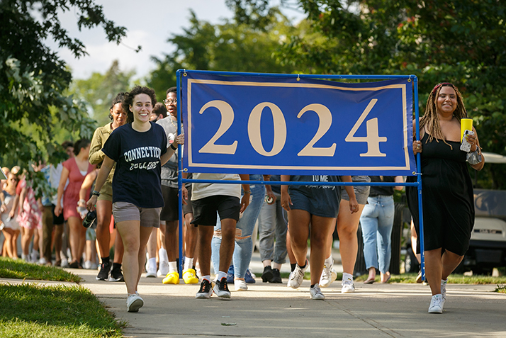 Members of the Class of 2024 process into Convocation